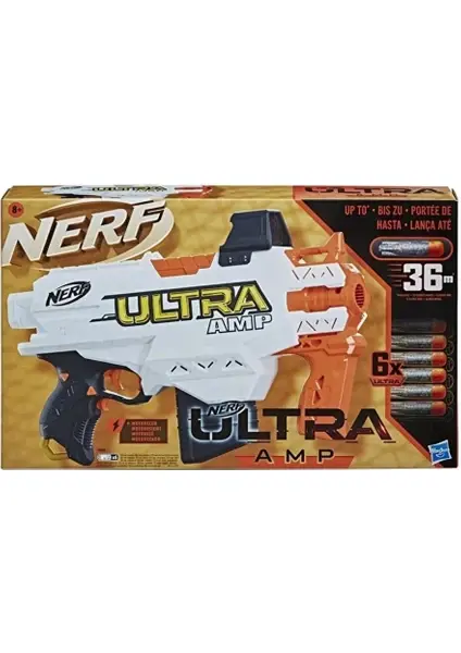 Nerf Ultra Amp Dart Tabancası F0954 – Tam Otomatik Nerf Ultra Blaster 6 Dart Şarjörlü 36m Menzil