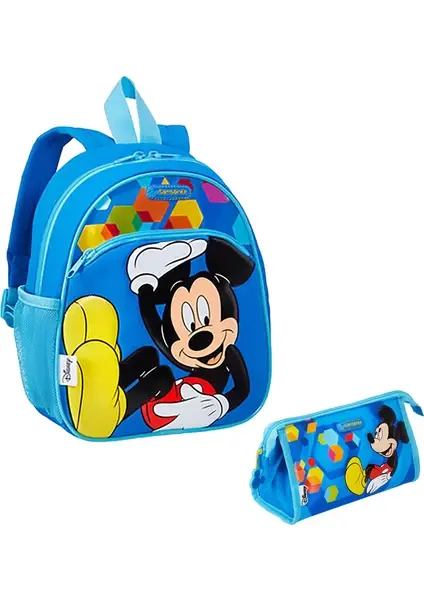 Samsonite Mickey Mouse Anaokulu Çantası Mavi – Lisanslı Disney Çocuk Okul Çantası