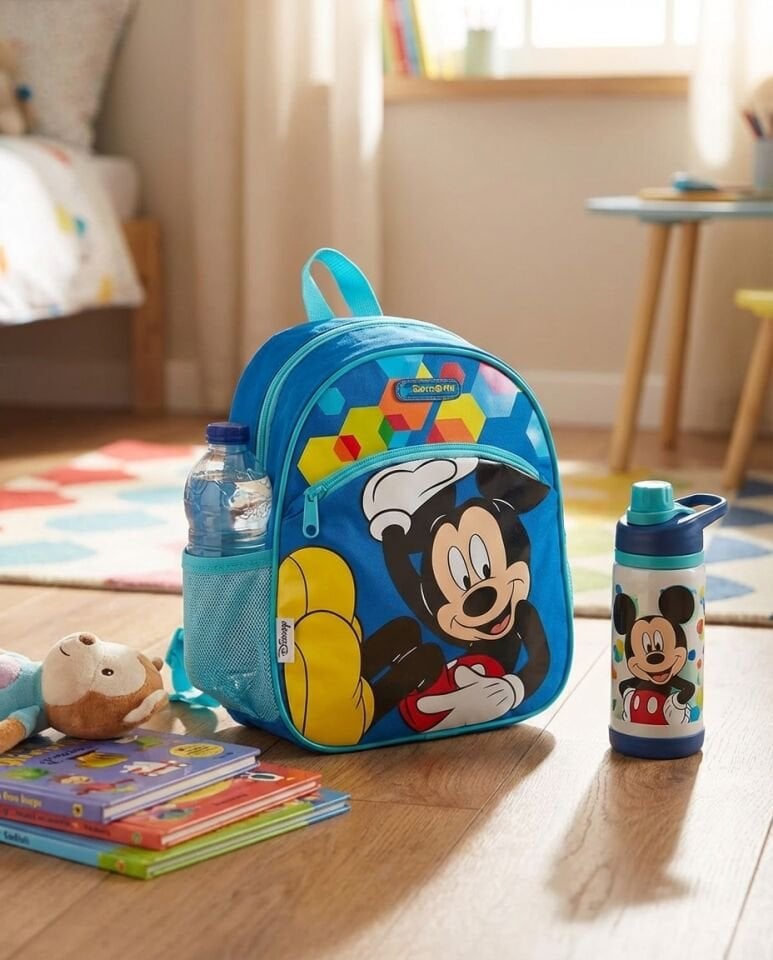 Samsonite Mickey Mouse Anaokulu Çantası Mavi – Lisanslı Disney Çocuk Okul Çantası