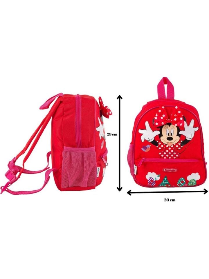 Samsonite Minnie Mouse Çocuk Sırt Çantası Disney Lisanslı Kreş ve Anaokulu Çantası 7 Litre Kırmızı
