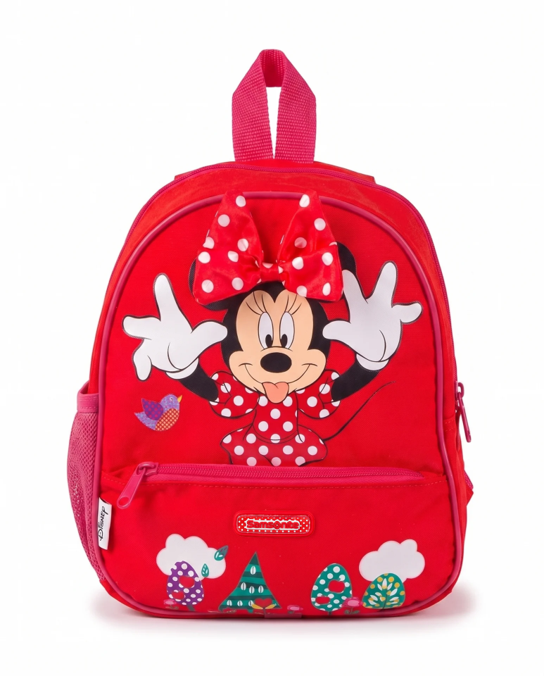 Samsonite Minnie Mouse Çocuk Sırt Çantası Disney Lisanslı Kreş ve Anaokulu Çantası 7 Litre Kırmızı