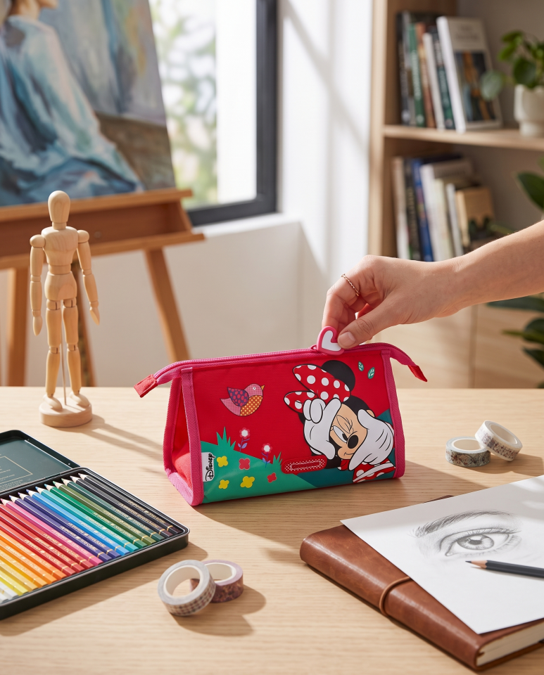 Samsonite Minnie Mouse Kalem Kutusu Disney Lisanslı Çok Amaçlı Organizer & Makyaj Çantası